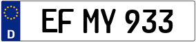 Trailer License Plate